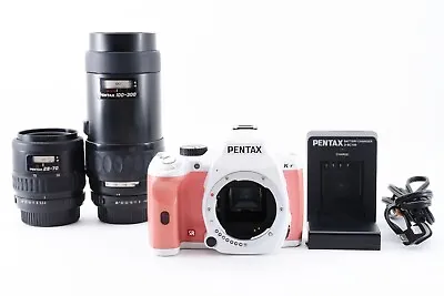PENTAX K-r 12.4MP Digital SLR Camera White×Pink Body W/Two Lens Set From Japan • $425.83