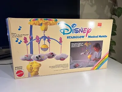 Vintage Disney STARGLOW Crib Musical Mobile 1989  New • $70