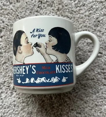 Vtg 1979 Hershey's  A Kiss For You  Milk Chocolate Kisses Coffee Cup Mug  • $19.99