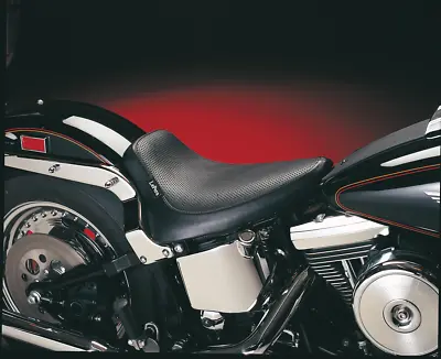 Le Pera Silhouette Basketweave Solo Seat Fits 1984-1999 Harley Softail LN-870 • $286.20