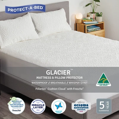 $242.96 • Buy Protect-A-Bed Glacier Polartex Jacquard Fitted Waterproof Mattress Protector