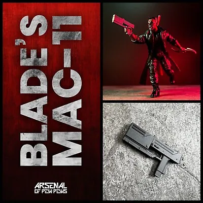 Blade’s MAC-11 - 1:12 Scale 3D Printed Action Figure Weapon Upgrade • $6