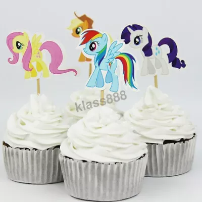 24PCs Cartoon Character Cupcake Toppers Baby Shower Kids Birthday Party Supplies • $9.51