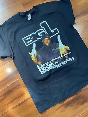 $15.99 • Buy Big L Bootleg 90s Rap T Shirt Size XL Harlem World USA Hip Hop Legend COTC
