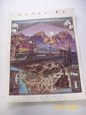 Santa Fe Railway   The  Natural Choice For Cotton   Poster  20x15  • $19.99