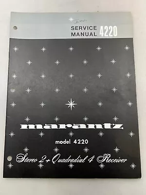 Marantz 4220 Original Service Manual Free Shipping • $11