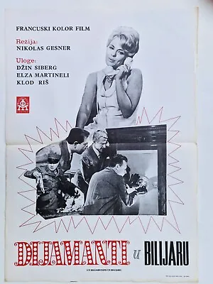 Diamonds Are Brittle Jean Seberg 1965 Elsa Martinelli Rare Exyu Movie Poster • $133.99