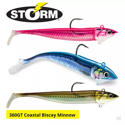 Storm 360GT Coastal Biscay Minnow Lures - Bass Cod Pollock Sea Fishing Tackle • £10.39