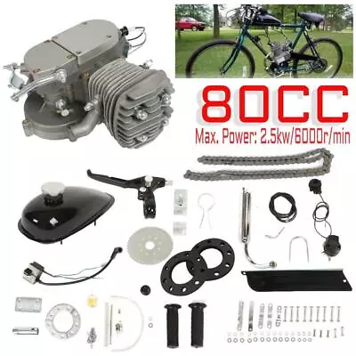 80cc Bike Motorized Bicycle 2 Stroke Petrol Gas Motor Engine Kit Scooter 2.5 KW • $89.89