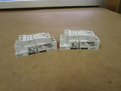 New Lot Of 2 Schneider Electric Relay Socket 70-782d8-1a 16a Amp 300v 8 Pin • $10