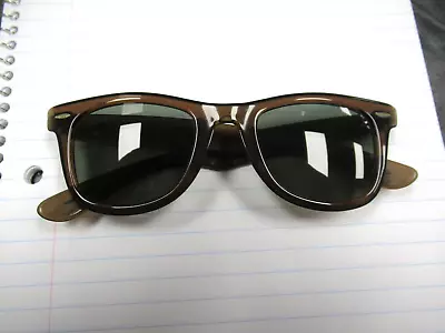 Ray Ban B&L USA 48mm Clear Tortoise Early Wayfarer 5024 Sunglasses Nice! • $57