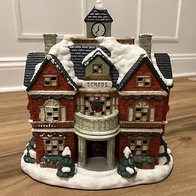 Mervyn's Village Square Lighted School 10th Anniversary Piece 1996 • $22.49