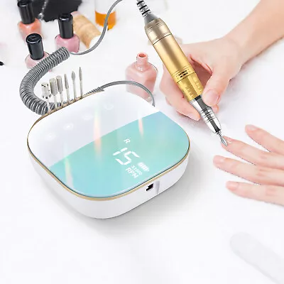 Cordless Professional Nail Drill Machine 35000RPM Portable Rechargeable Electric • $99.99