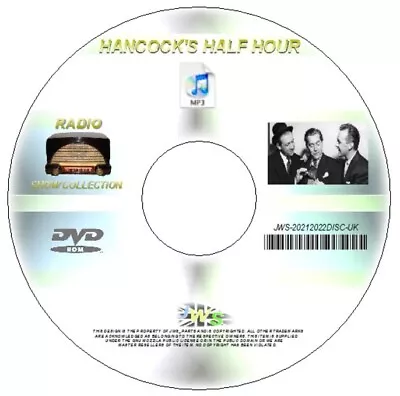 HANCOCK'S HALF HOUR OLD TIME RADIO SHOWS 100 OTR On MP3 AUDIO DVD UK POST • £4.99