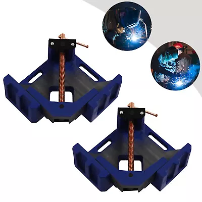 2Pcs 90° 4  Jaw Welder Welding Molding Angle Corner Clamp Bench Vises Metal • $63