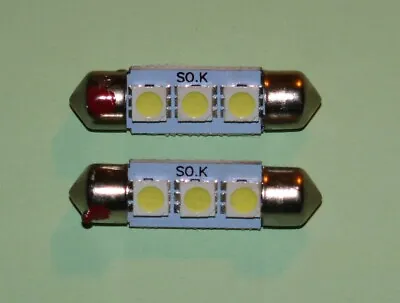 MG MIDGET LED Courtesy & Boot Light Bulbs (2) Replaces BFS 239/254 Festoons • $9.34