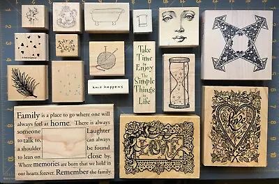 $4.79 • Buy ART & COLLAGE RUBBER STAMPS RARE UNIQUE PSX Some Vintage HARD TO FIND YOU PICK