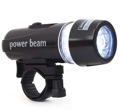 Horizon Power Beam Front Bike Bicycle Headlight With 2 Modes - Black • £7.50