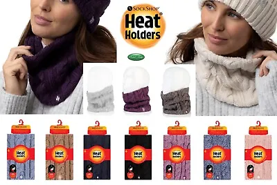 £12.99 • Buy Ladies GENUINE Thermal Winter Warm Heat Holders Neck Warmer Snood Scarf MARLOW