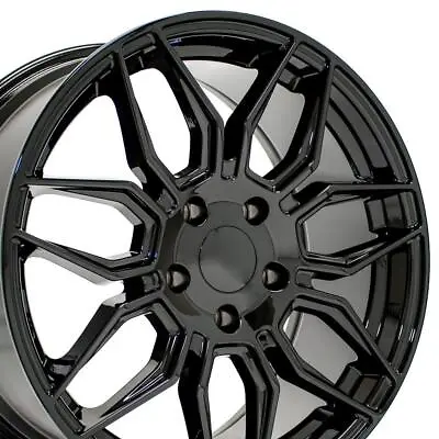 Black 18x8.5 & 19x10 Wheels SET C8 Z06 Style Fit C6 & C& Corvette • $876