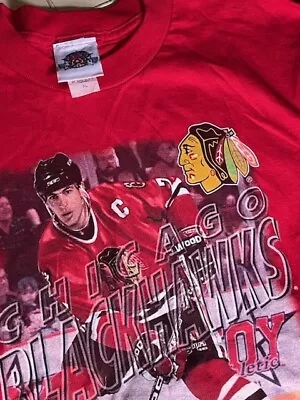 Vintage Chicago Blackhawks Shirt Youth Extra Large Chris Chelios Hall Of Fame!! • $37.99