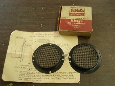 $59 • Buy NOS OEM Ford 1949 1950 Air Vent Filters Custom Customline Crestline