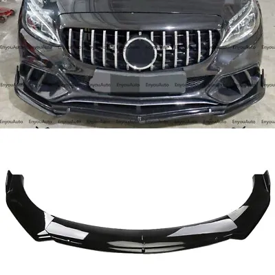 For Mercedes-Benz AMG35 AMG45 GT Front Bumper Lip Spoiler Splitter Glossy Black • $57