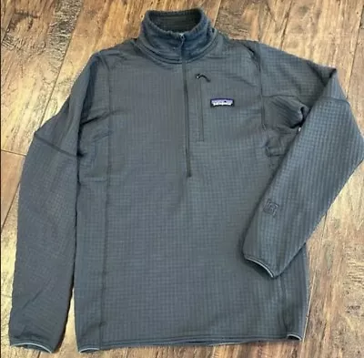 Patagonia Men’s R1 Fleece Pullover Size XL Forge Grey Thermal Polartec  • $45