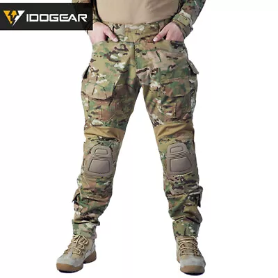 IDOGEAR G3 Combat Pants W/ Knee Pads Tactical Pants BDU Trousers Multi-camo • $61.11