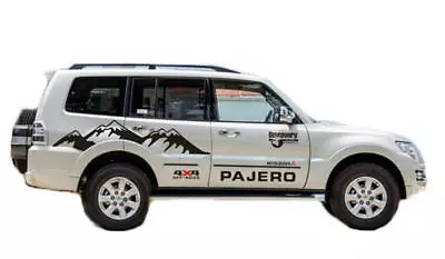 Graphic Snow Mountain Car Sticker For Mitsubishi PAJERO V97 4X4 OFF ROAD Decals • $82.71