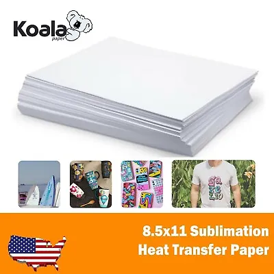 Koala Sublimation Paper 8.5x11 115g For Inkjet Heat Transfer Mugs Tumblers • $8.99