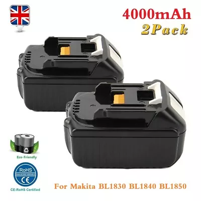 2x Battery For Makita 4.0AH 18V Li-ion 194230-4 194309-1 194205-3 LXT400 BL1840  • £25.91