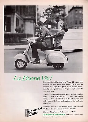 1963 Vespa 150 GL Motor Scooter Original Print Ad  • $16.47