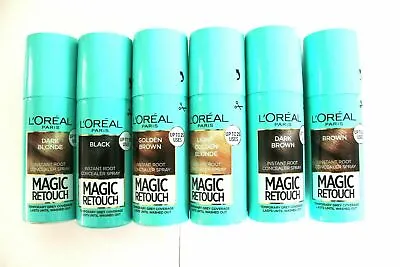 L'Oreal Magic Retouch Instant Root Concealer SPRAY 75ml - Please Choose Shade: • £7.95