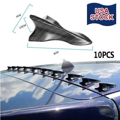 $7.54 • Buy Parts Accessories Car Roof Stickers Shark Fin Decoration Carbon Fiber For Toyota