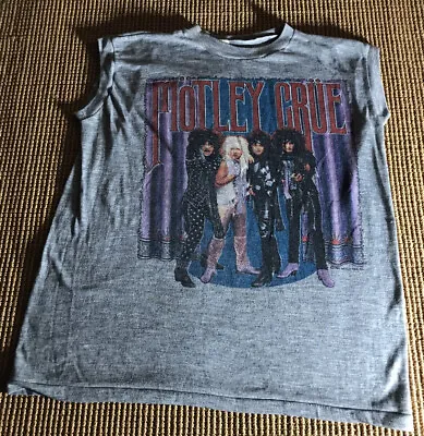 Vintage Size L Motley Crue Theatre Of Pain Original World Tour Tank Shirt 1985 • $75