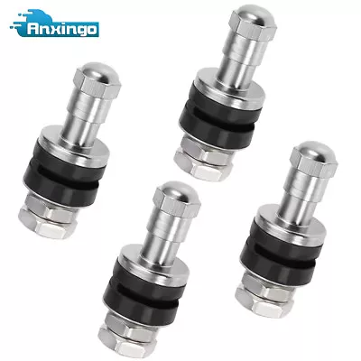 4Pcs 502 Max 200 PSI Flush Mount Chrome Tire Valve Stems High Pressure 502CHROME • $10.17