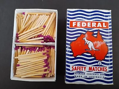 Federal Safety Matches Made In Australia - Vintage - Matches / Match Box • $35