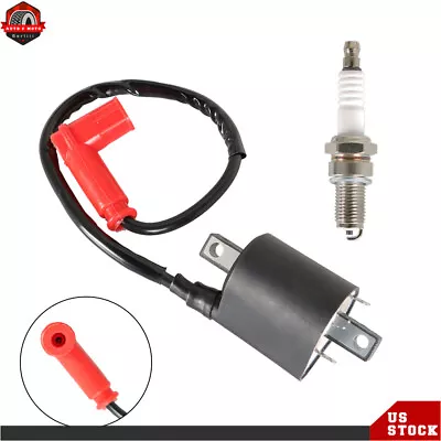 For Yamaha G2 1985-1991 G5 1990-1995 Gas Golf Cart Ignition Coil & Spark Plug • $16.48