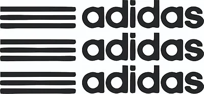 3 Adidas-Label 3-Funny-Stickers-Decals-Car-Wall-Mirror-Window- 23mm-164mm • £1.99