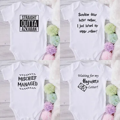 £5.99 • Buy HARRY POTTER Babygrow Novelty Baby Vest Present Funny Gift Newborn Shower 
