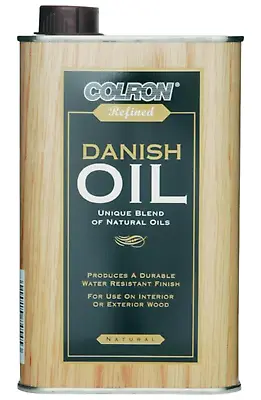 Ronseal Colron Refined Danish Oil Interior And Exterior Wood Clear 500ml • £12.85