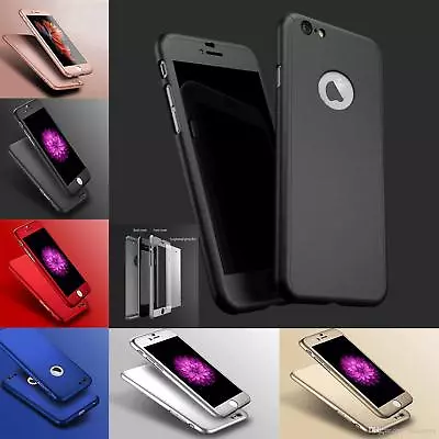 Case For IPhone 6 7 8 Plus XS XR 11 Cover 360 Shockproof Hybrid Glass Protector • £3.39