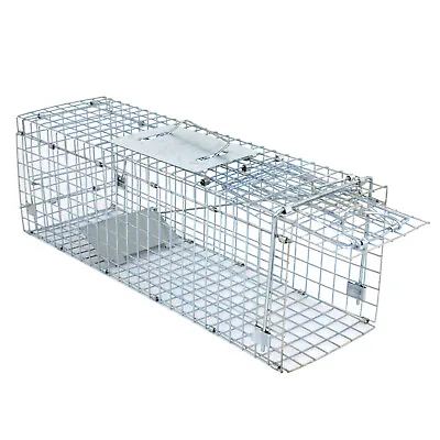 24 X8 X 7.5  Garden Rabbit Raccoon Cat Live Animal Trap Extra Large Rodent Cage • $27.58