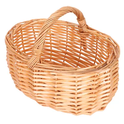 £8.93 • Buy Flower Girl Basket Hand Woven Basket Shopping Basket Woven Baskets Wicker Basket