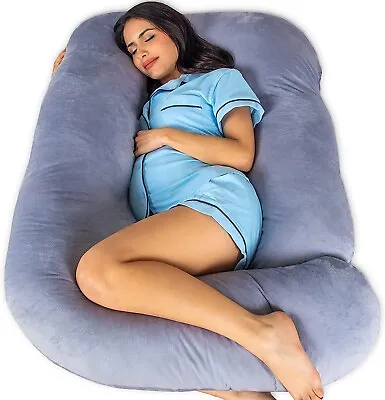 $54.99 • Buy Pharmedoc Pregnancy Pillows, U-Shape Full Body Pillow - Jumbo Size Grey