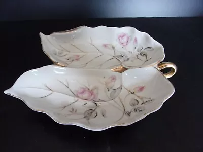 UCAGCO China Of Japan Hand Painted Porcelain Leaf Shaped Trinket Dish  • $18