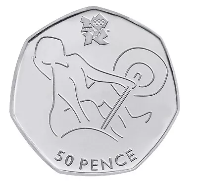 Olympics 2011 - Weightlifting- 50p Coin - A Very Collectable Fifty Pence Piece! • £3.98