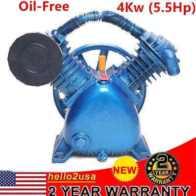 175psi 5HP V Style 2-Cylinder Air Compressor Pump Motor Double Head Double Stage • $266