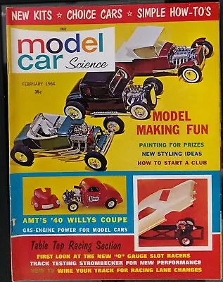 Model Car Science Magazine February 1964 • $22.22